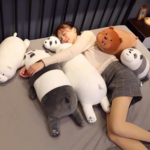 Boneka we bare bears panda jumbo size besar kado boneka beruang lucu anak miniso kado wisuda ultah