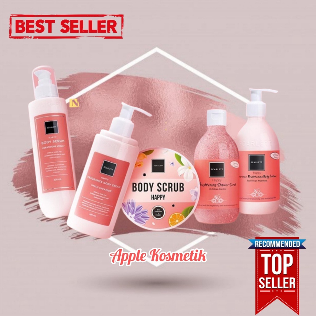 PAKET SCARLETT HAPPY SERIES - Apple_Kosmetik