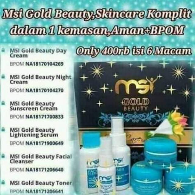 Cream gold beauty skincare msi