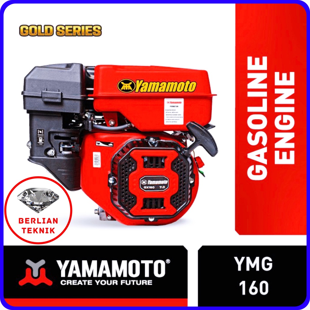 Mesin Penggerak Bensin Engine Gasoline Yamamoto Gold YMG 160 / 7 HP