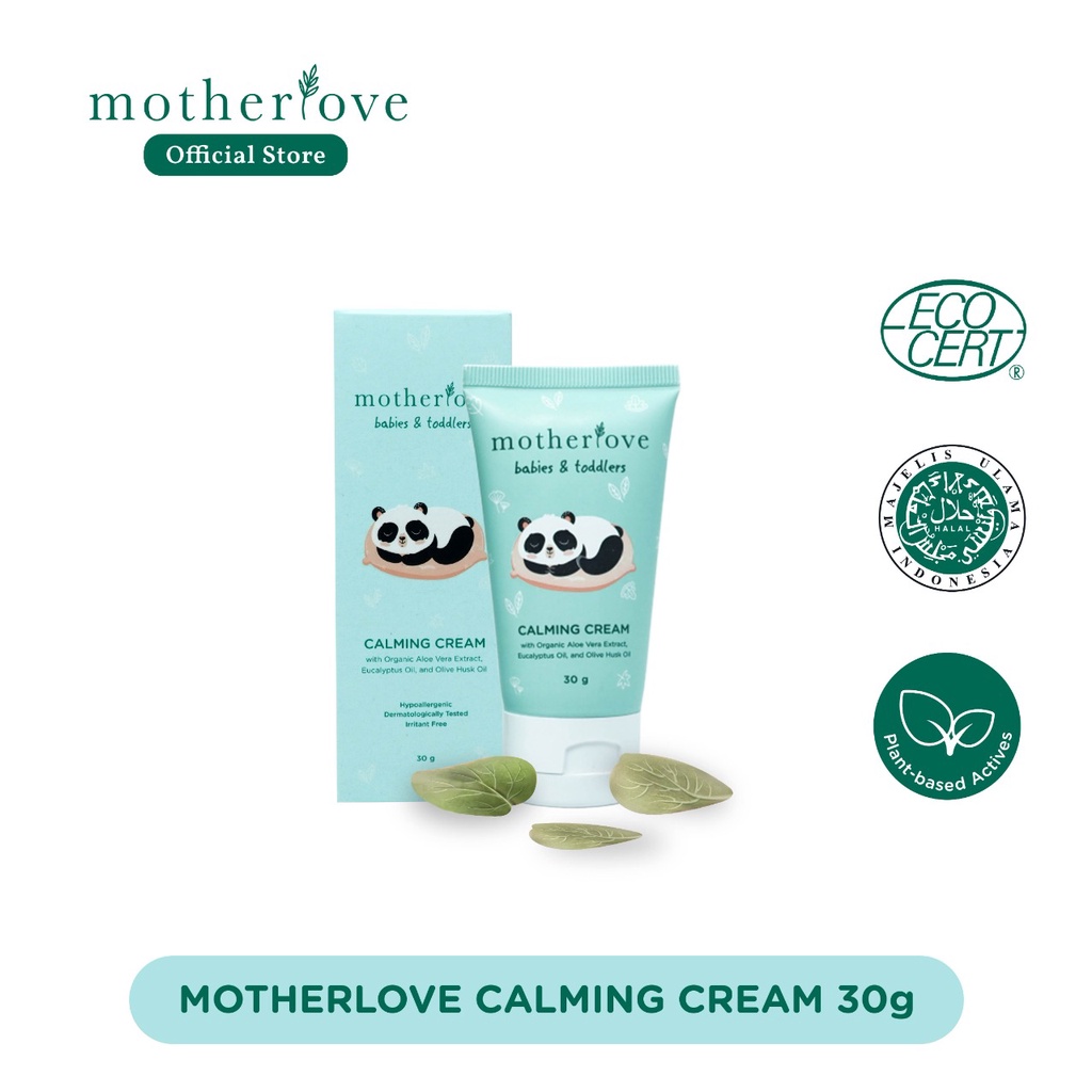 Motherlove Calming Cream 30 g babies &amp; toddlers Alergi Minyak Telon Kayu Putih Krim Hangat Untuk Bayi Masuk Angin Batuk Pilek Kulit Sensitif