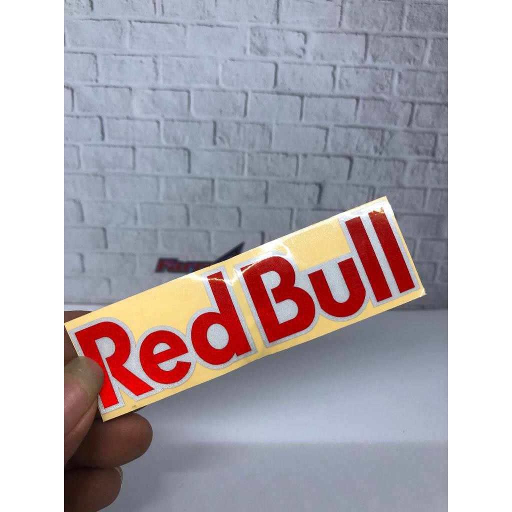 Stiker sticker tulisan REDBULL