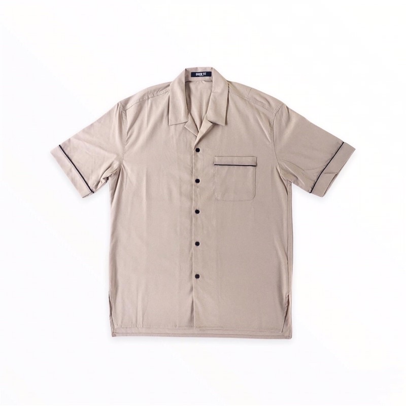 Drawfit Soft Cream Cuban shirt