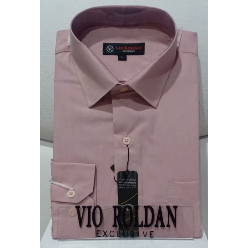 ROSE GOLD KEMEJA LENGAN PANJANG KEMEJA POLOS PRIA PREMIUM