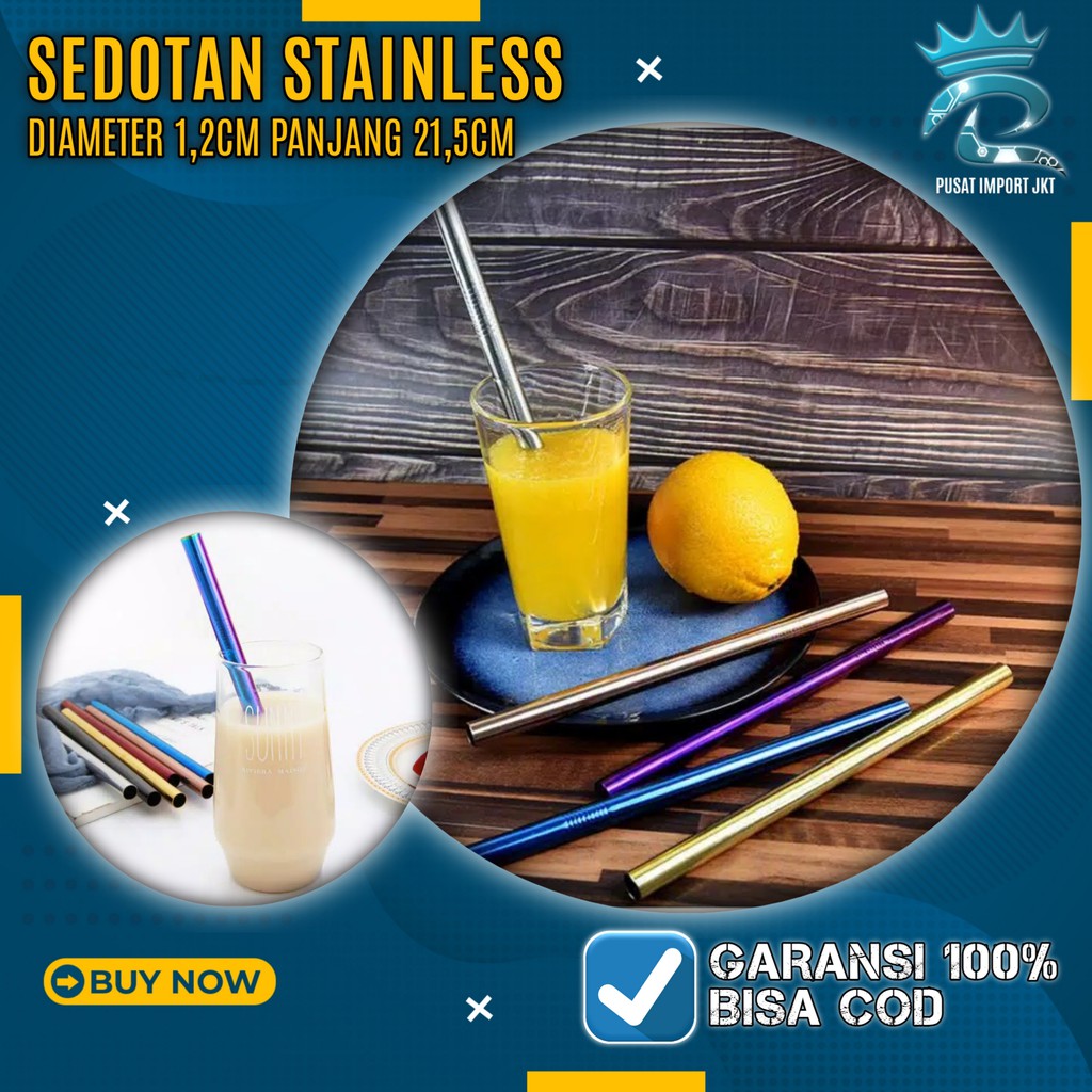 COD Sedotan stainless sedotan stainless set souvenir sedotan stainless sedotan besi stainles metal
