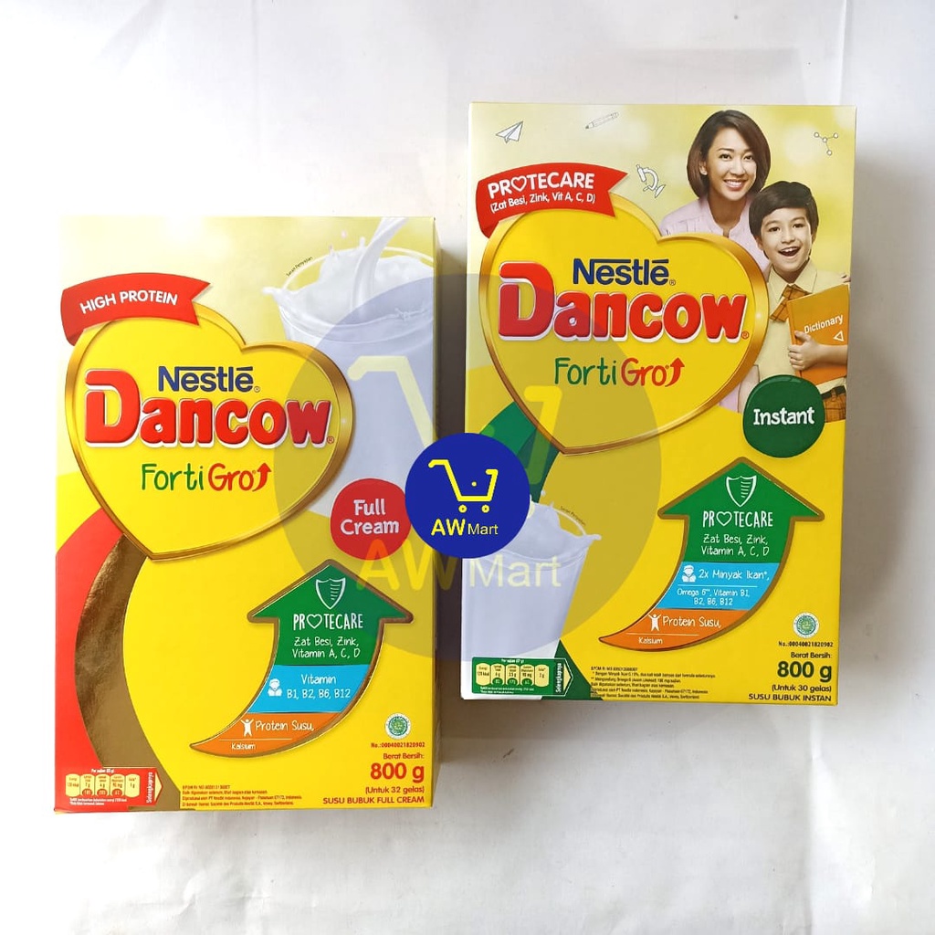 DANCOW FORTIGRO 800 GRAM - SUSU DANCOW INSTANT 800 GRAM - SUSU DANCOW FULL CREAM 800 GRAM