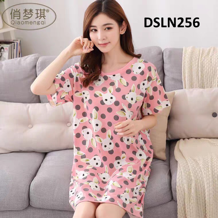 Daster Rabbit Dot Green - DSLN255 - DSLN256