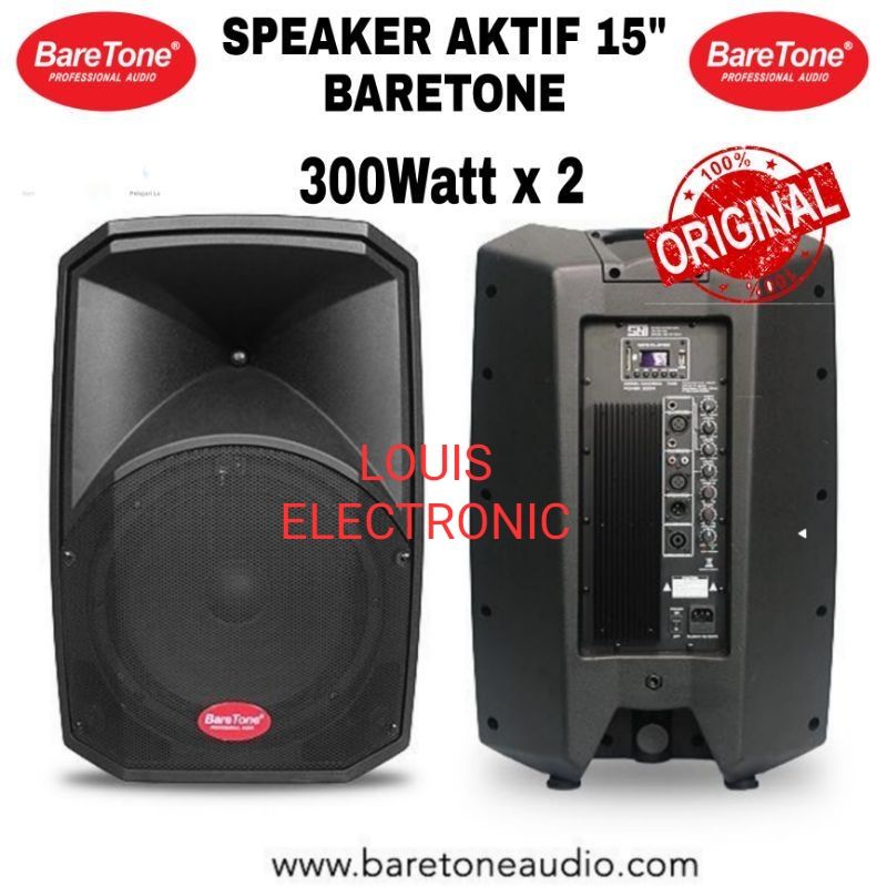 Speaker Aktif BareTone MAX 15MA MAX 15 MA MAX15 MA 15 Inch ORIGINAL ( 2 Pcs )