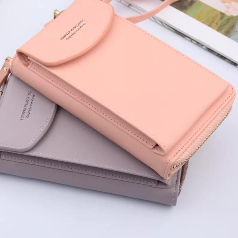 ♕ Forever Youth Wanita Tas Selempang Hp Free Tali Panjang ♜