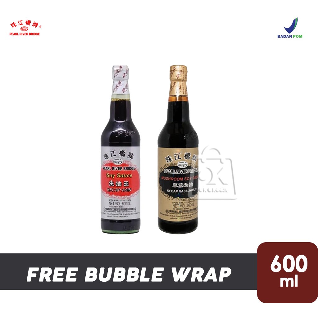 

Kecap Rasa Jamur PRB / Pearl River Bridge Mushroom Soy Sauce / Kecap Asin Merah ( Botol Kaca 600ml )