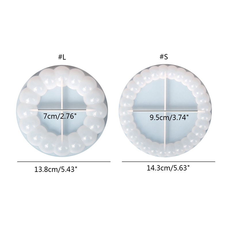 Siy Cetakan Resin Bentuk Bulat Bahan Silikon Anti Tumpah Untuk Membuat Tatakan Gelas
