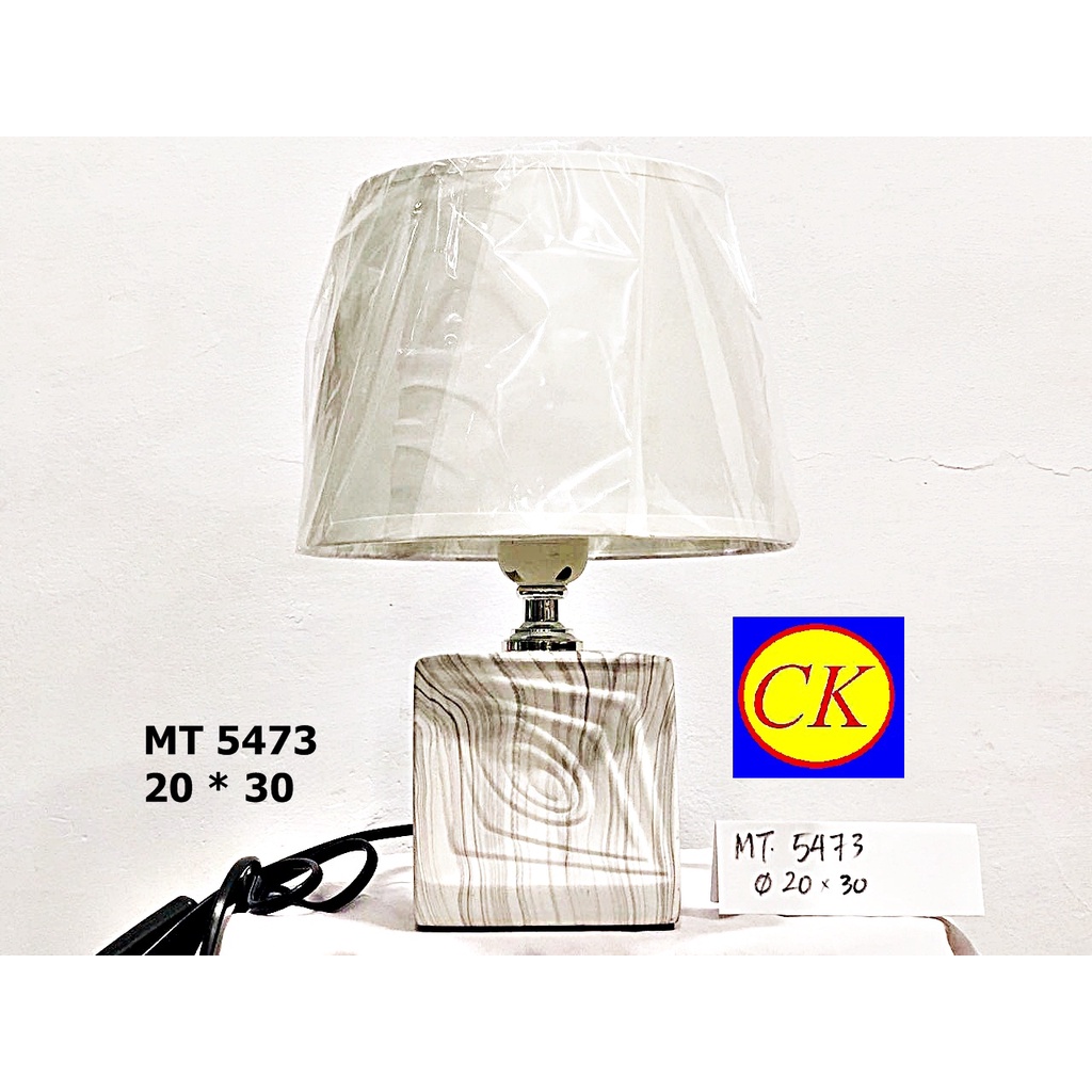 Lampu meja tidur minimalis elegan classic 5473 murah keramik