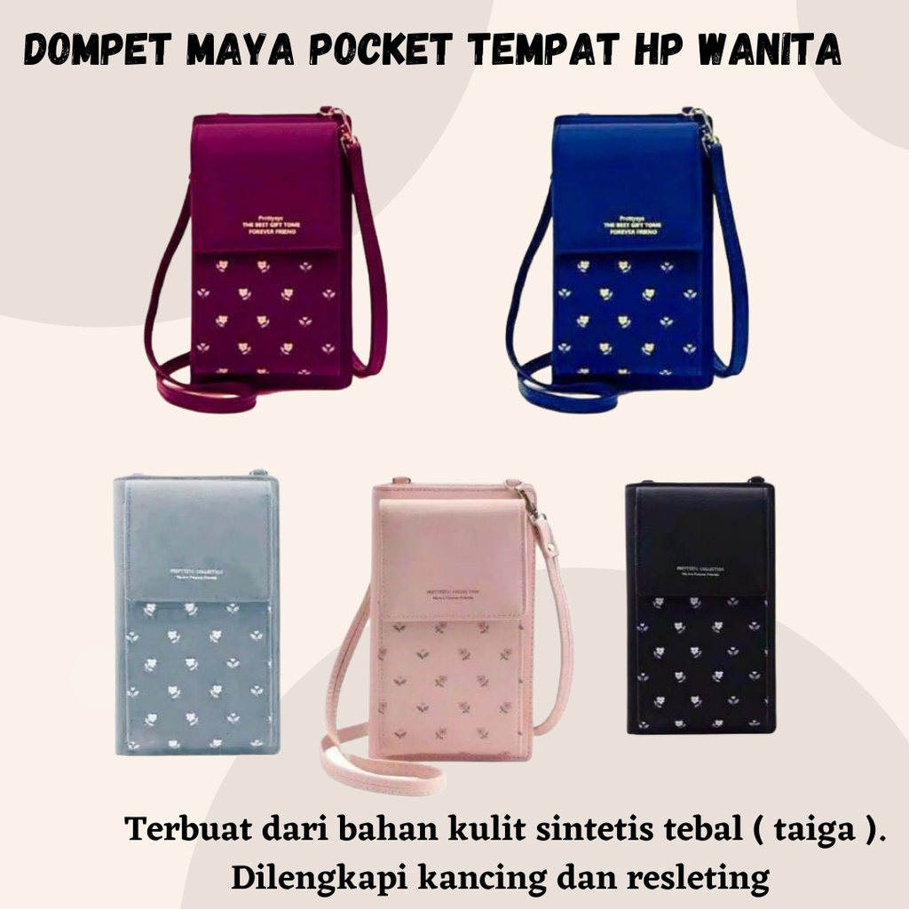 TERLARIS!!! Tas MAYA /  Dompet Pocket Tempat Hp Wanita / Tas Selempang Wanita