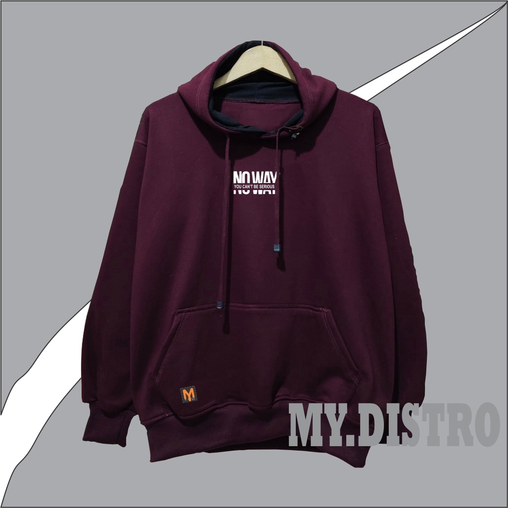 Sweater Hoodie No Way Pria/Wanita TERLARIS Mydistro Original Premium Distro Bandung [BISA COD]