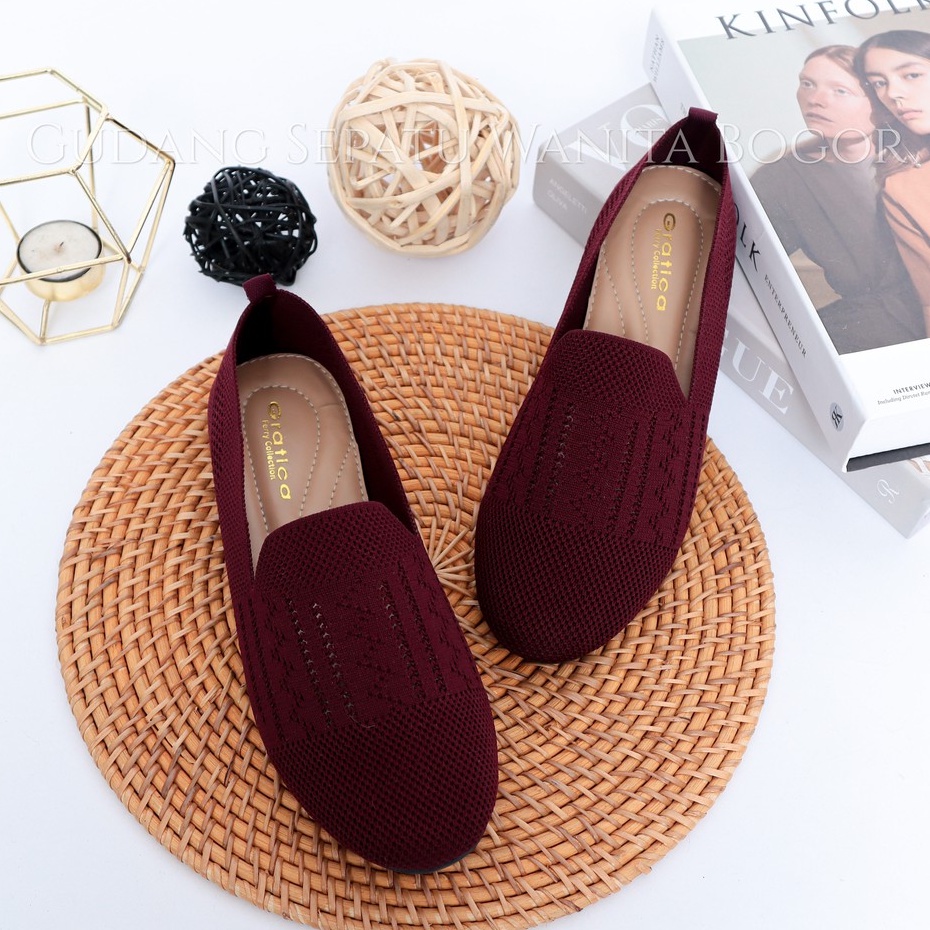 Gratica Sepatu Wanita Flatshoes Rajut PS 10