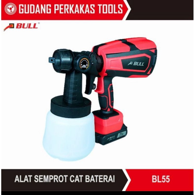 Bull Alat semprot cat baterai / cordless spray gun BL55