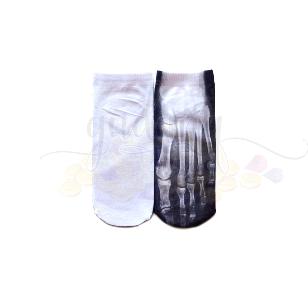 Kaos Kaki Wanita Pendek 3D Lucu Unik Ice Cream Hamburger Donut Kucing Tulang GH 103161