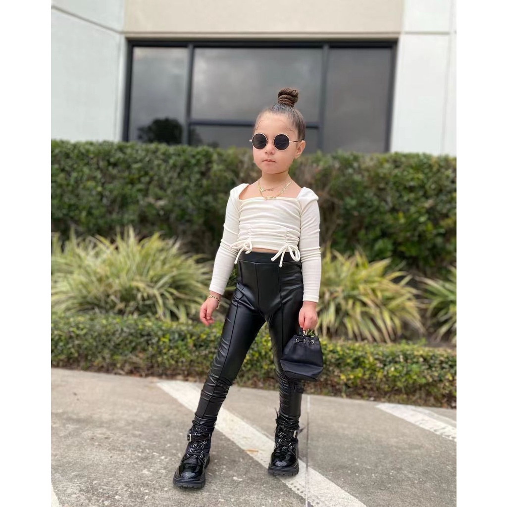 (LOLI-JKT) BS-293 FASHION BABY GIRL MODEL SERUT LEATHER SIZE 90-140