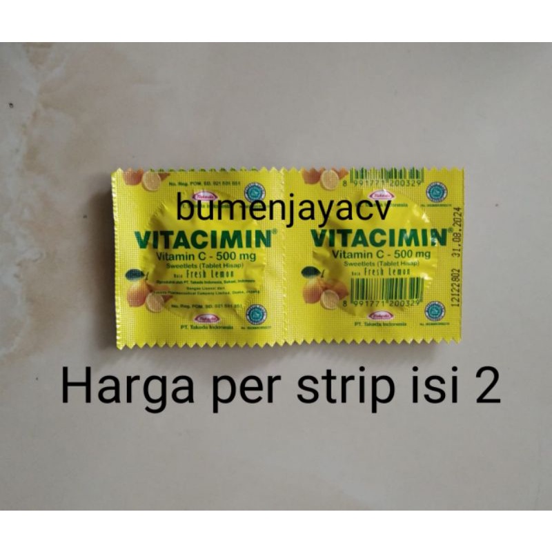 Vitacimin tablet hisap vitamin C 500mg vitamin C 500 mg