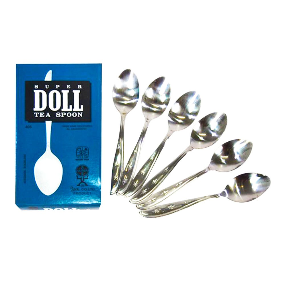 Super Doll Sendok dan Garpu Makan Stainless - 12 pcs