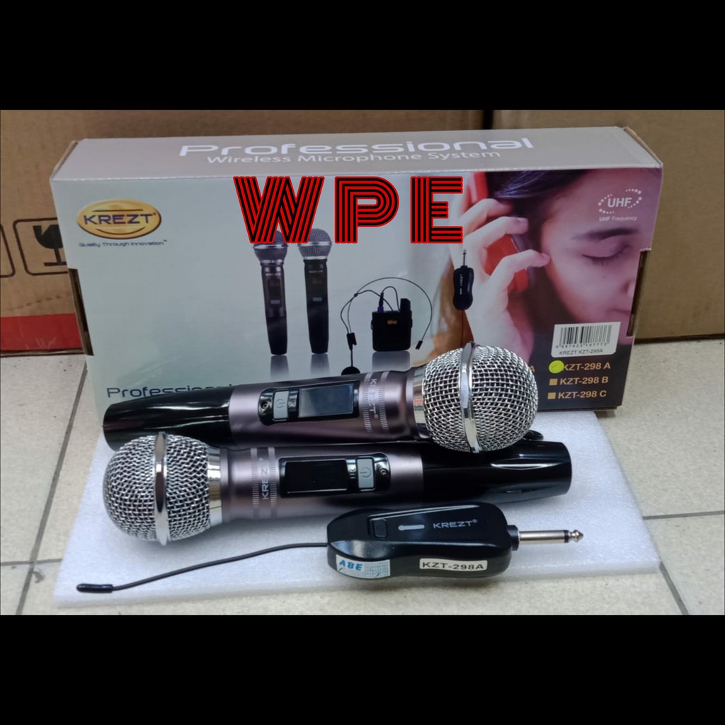 mic wireless krezt kzt 298a original kzt298a