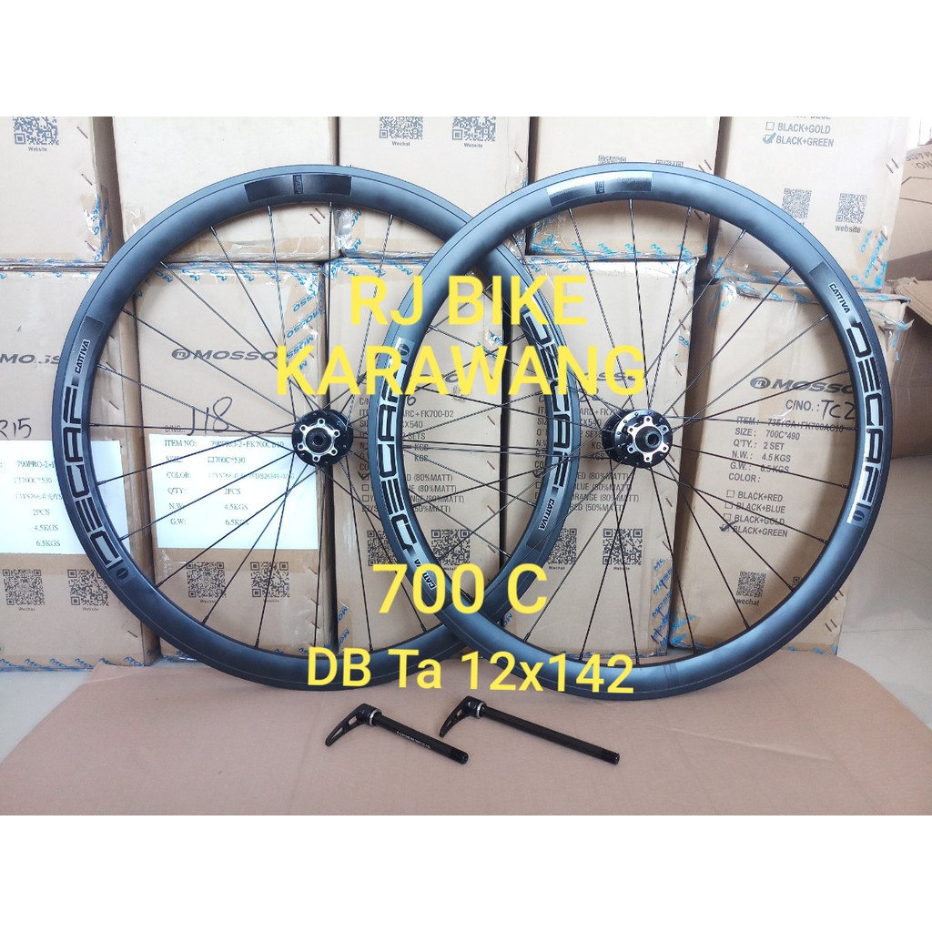 Wheelset Decaf RoadBike 700 C Ta12x142 Disc Brake