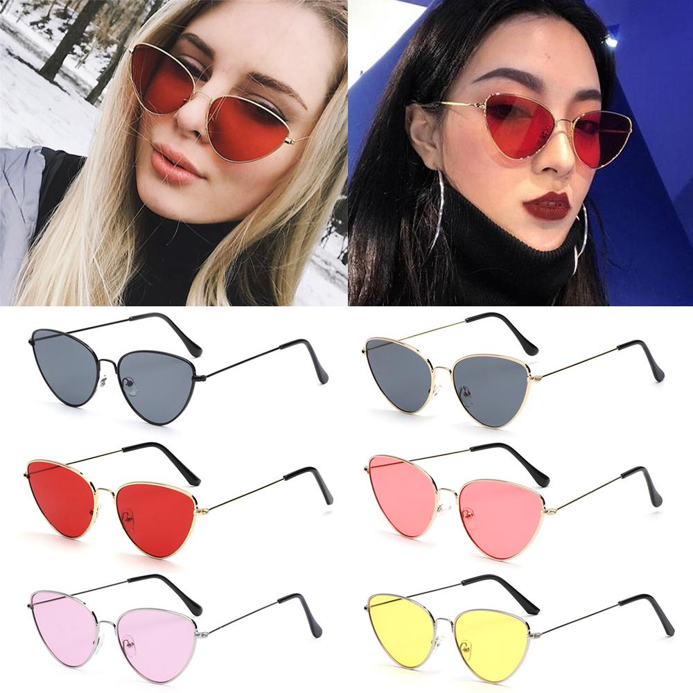 R-flower Vintage Sunglasses Kacamata Seksi UV400 Coating Mirror