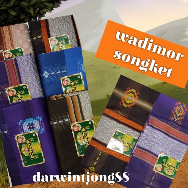 1# Sarung Tenun Wadimor Motif Songket Premium / Kotak Karton / Adem Tidak Panas