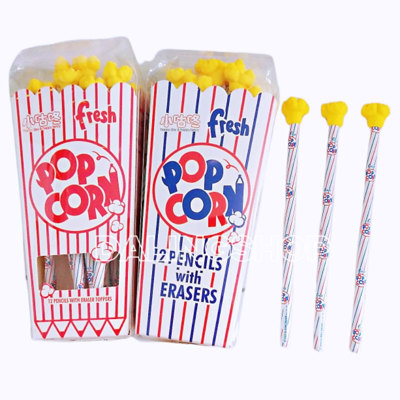 

Dalingshop Pensil Kayu Setip Popcorn Pencils with Popcorn Eraser 1pcs