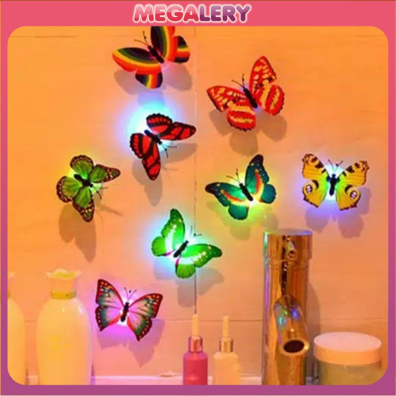 LED Kupu Kupu / LED Dekorasi / Lampu Kupu Led Berubah 7 Warna / LED Butterfly