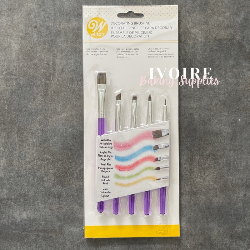 Original Wilton Decorating Brust Set / Kuas Wilton