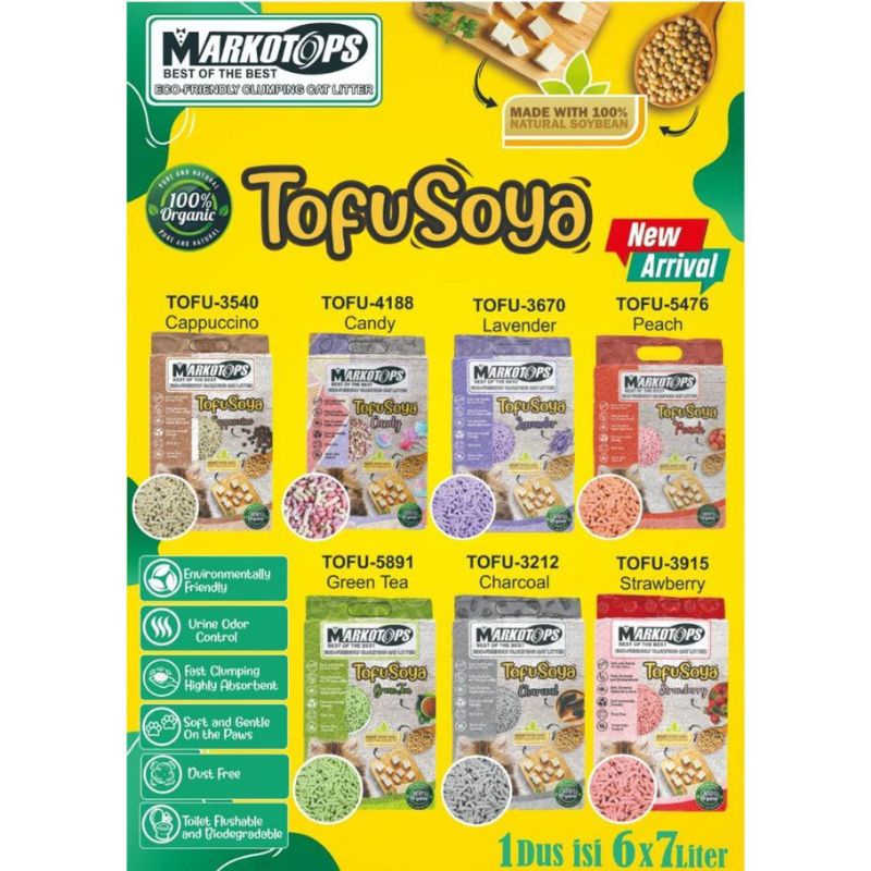 PASIR MARKOTOP TOFU 7 LT / PASIR TOFU KUCING 7 LT (NON GOJEK/GRAB)