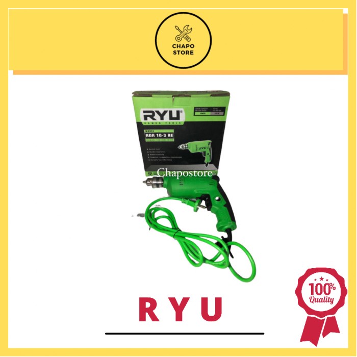 MESIN BOR 10MM RYU / MESIN BOR 10MM RDR 10-3RE RYU / MESIN BOR LISTRIK