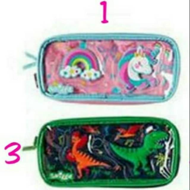 (SALE) SMIGGLE Playfull See Thru Pencil Case