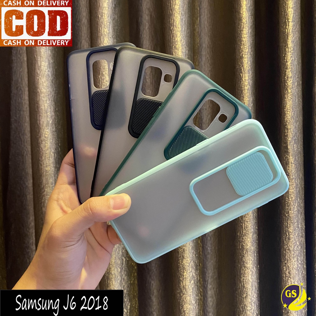 Samsung J7 prime J7 J7 Core J7 Pro J5 Prime J6 Plus J4 Plus J6 2018 J4 2018 J2 Prime Slide Case Protection Camera Matte Candy Sliding Pelindung Kamera