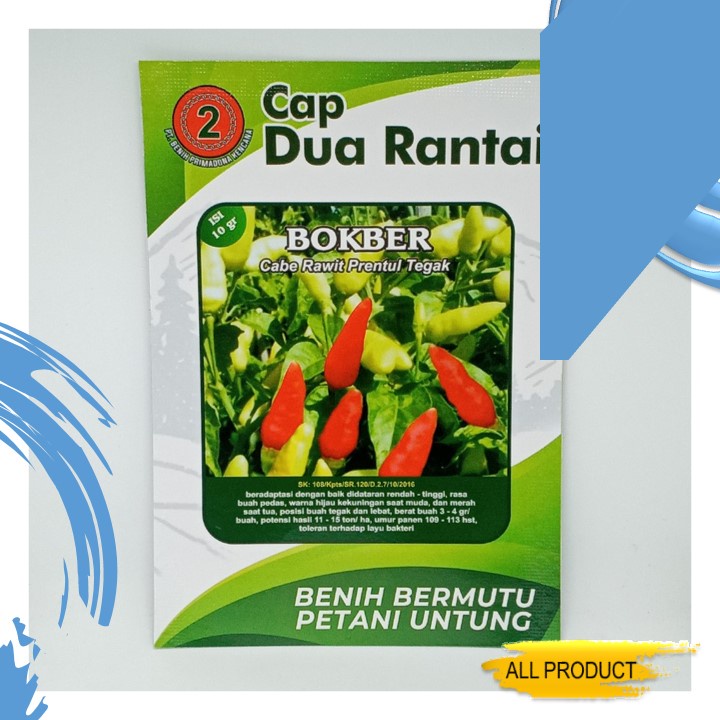 Bibit Cabe Rawit Putih BOKBER PEDAS Benih Inti 10 gram
