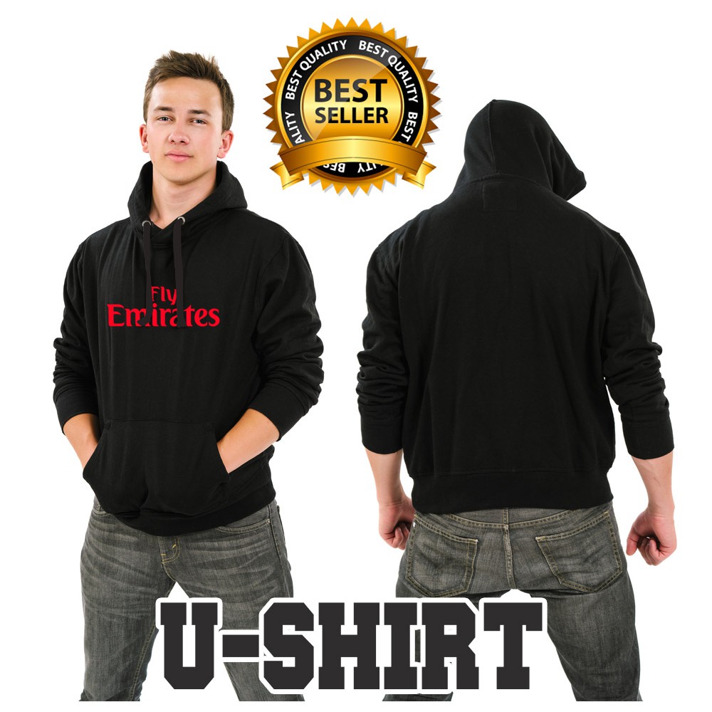 Jaket Sweater Distro Hoodie FLY EMIRATES Keren PRIA&WANITA U-SHIRT