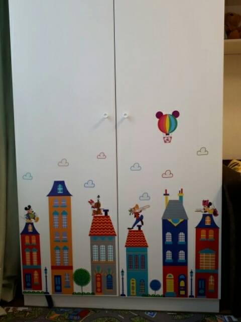 RELIZA WALL STICKER KOTA TOWN ANAK KIDS STIKER DINDING XY1128