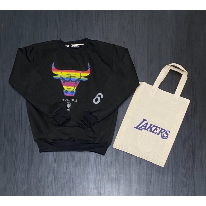 CREWNECK CHICAGO BULLS FULL TAG DAN ACC LENGKAP