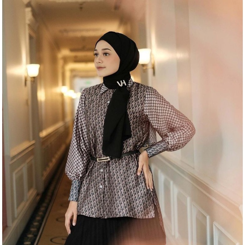 Vanilla Hijab - Signature Monogram Series