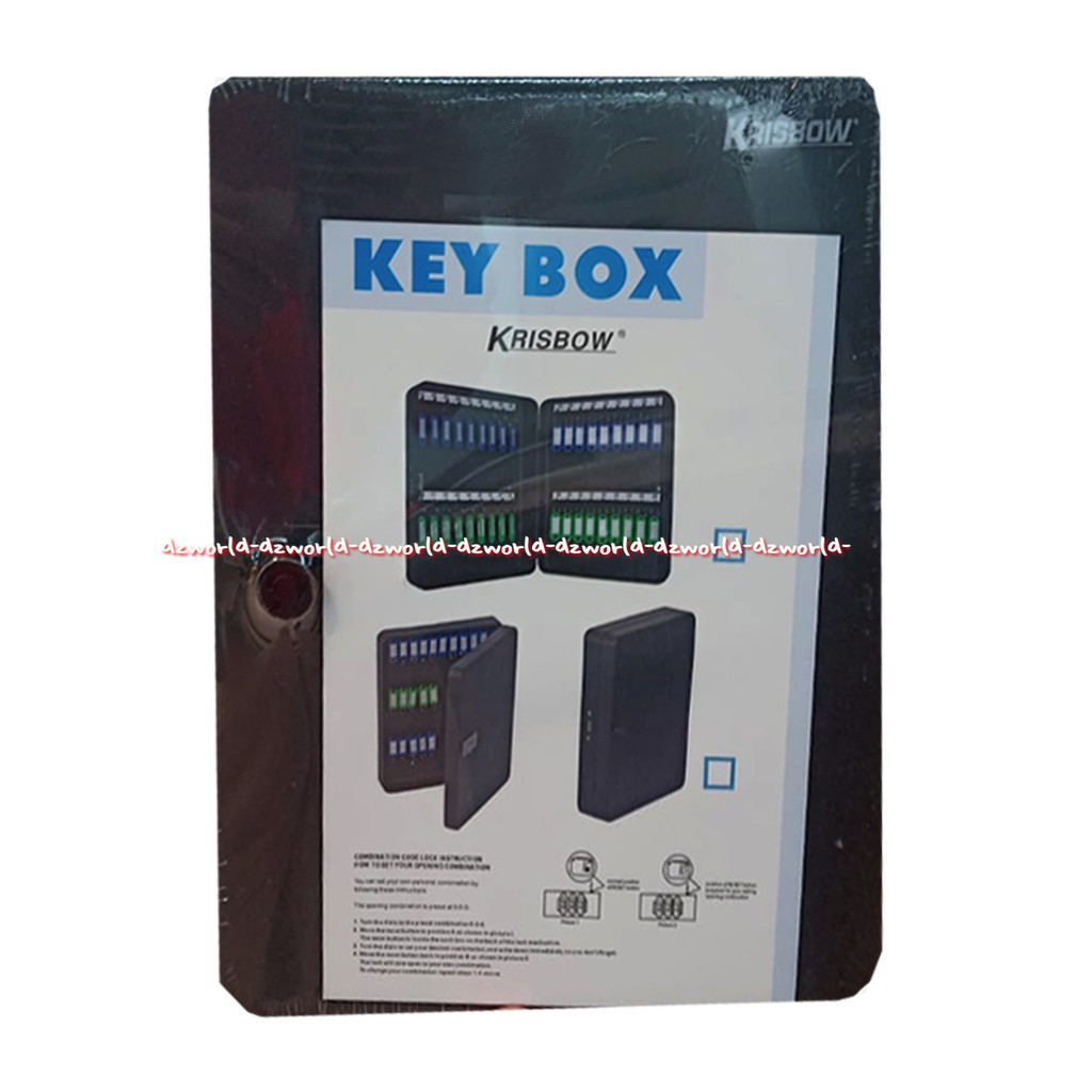 Krisbow Kotak Kunci Tempat Penyimpanan Kunci 36pcs Safety Key Deposit Black