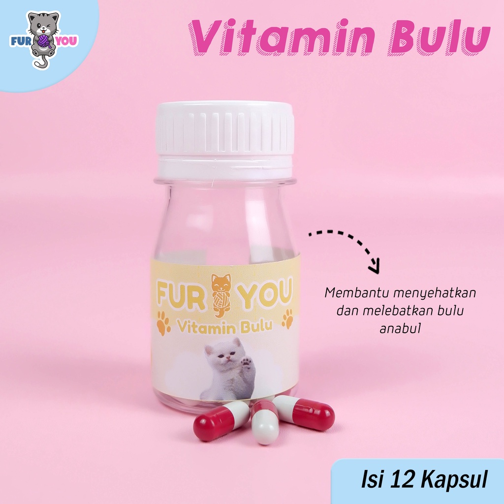 Fur You kapsul vitamin bulu kucing obat bulu kucing melebatkan mengkilapkan dan tidak mudah rontok