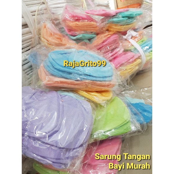 Sarung Tangan + Kaki Bayi Warna Polos Murah STK / Sarung Tangan dan Sarung Kaki bayi newborn Grosir