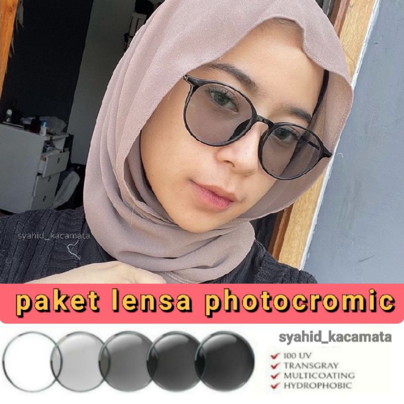 kacamata PHOTOCROMIC minus antiradiasi (paket frame+lensa) 8151 kacamata