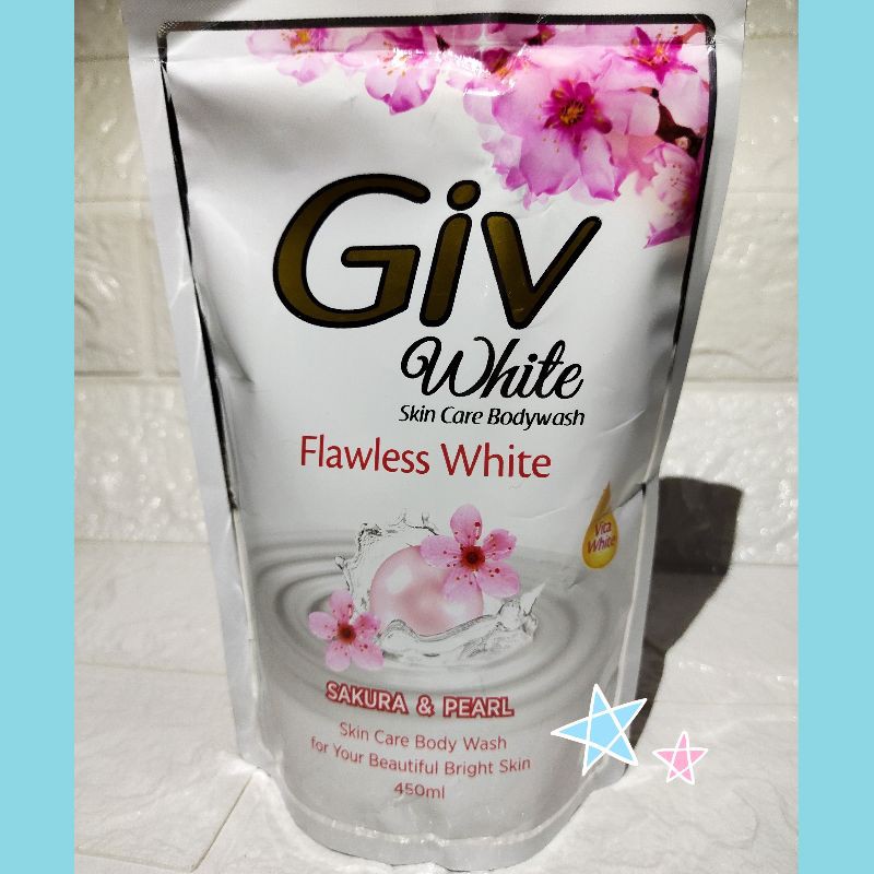 GIV White Skin Care Bodywash Flawless White 450 ml Sakura &amp; Pearl