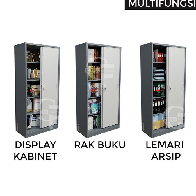 

READY COD Lemari Arsip Besi 2 Pintu Sliding Besi|Kantor File|Sleding Geser PROMOKode 5666