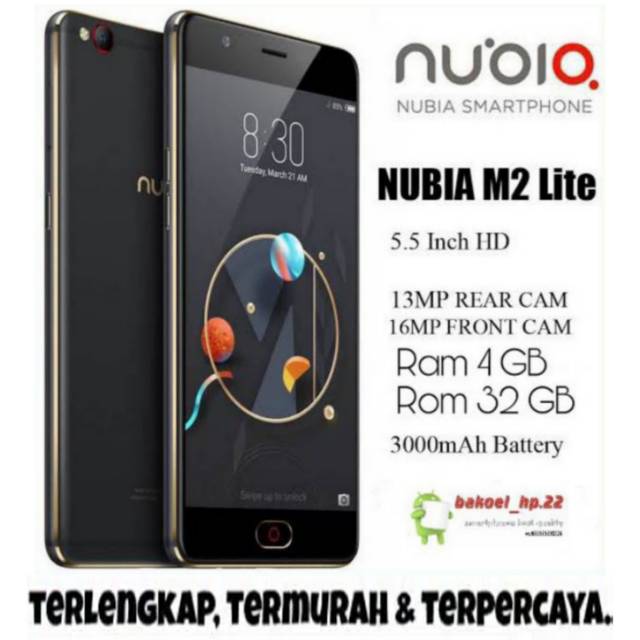 NUBIA M2LITE RAM 4 GB ROM 32 GB GARANSI RESMI NUBIA INDONESIA
