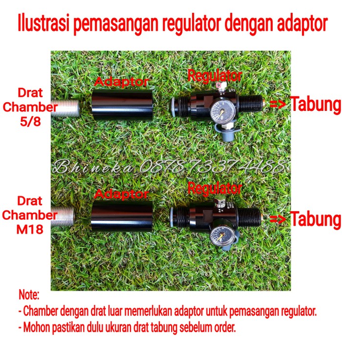 SALE... Adapter   sambungan regulator paintball ke blok chamber bocap Limited