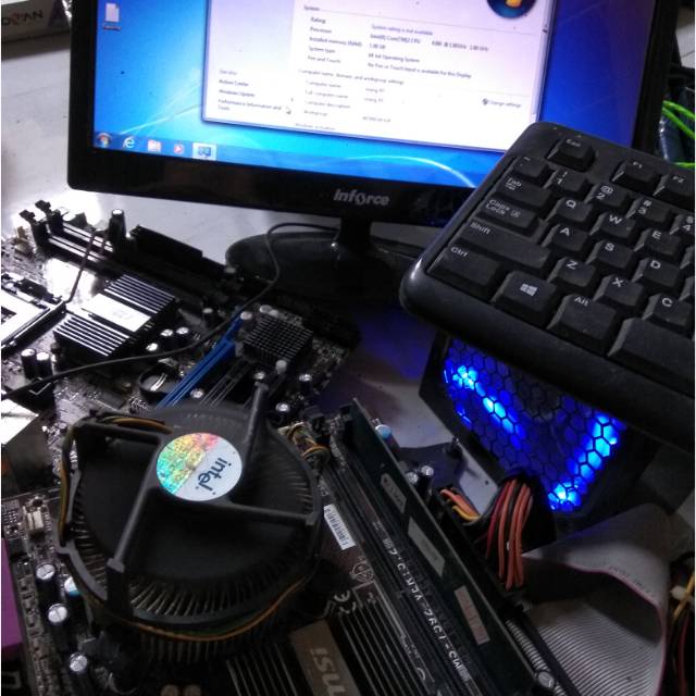 motherboard mobo MSI G41 lga775 + hdd