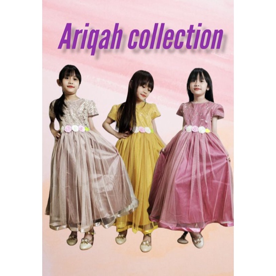 gaun pesta anak/dress peta anak/baju pesta anak prempuan 1-11 tahun